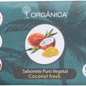 Orgânica Sabonete em Barra Puro Vegetal Vegano 90g Coconut Fresh