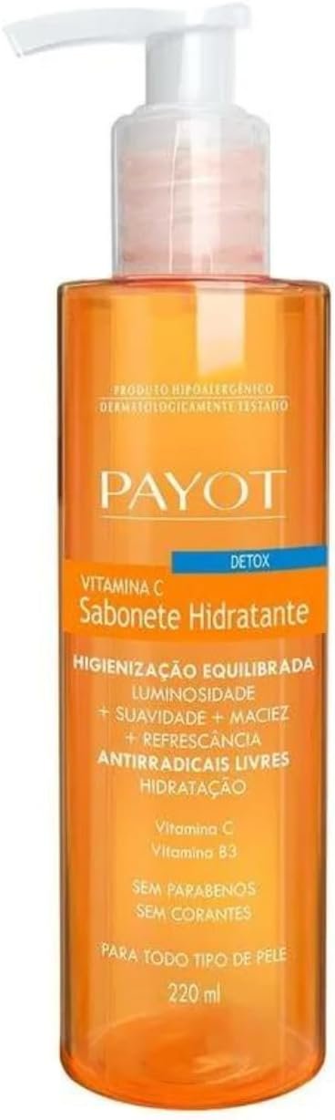 PAYOT Sabonete Liquido Detox, Vitamina C, 220 Ml 1 PAYOT Sabonete Liquido Detox, Vitamina C, 220 Ml