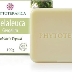 PHYTOTERAPICA - Sabonete de Melaleuca e Gergelim - Aromaterapia - Hidrata a pele, produz intensa limpeza corporal, acalma e atenua a vermelhidão da pele com acne - Vegano, Cruelty-free - 100g