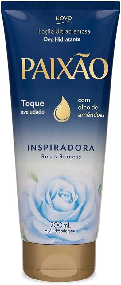 Paixão Loção Hidratante Ultracremosa Inspiradora Rosas Brancas Ação Desodorante 200Ml 1 Paixão Loção Hidratante Ultracremosa Inspiradora Rosas Brancas Ação Desodorante 200Ml