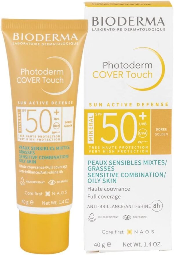 Photoderm Cover Touch Fl Dourado 50+, Bioderma, 40 Ml