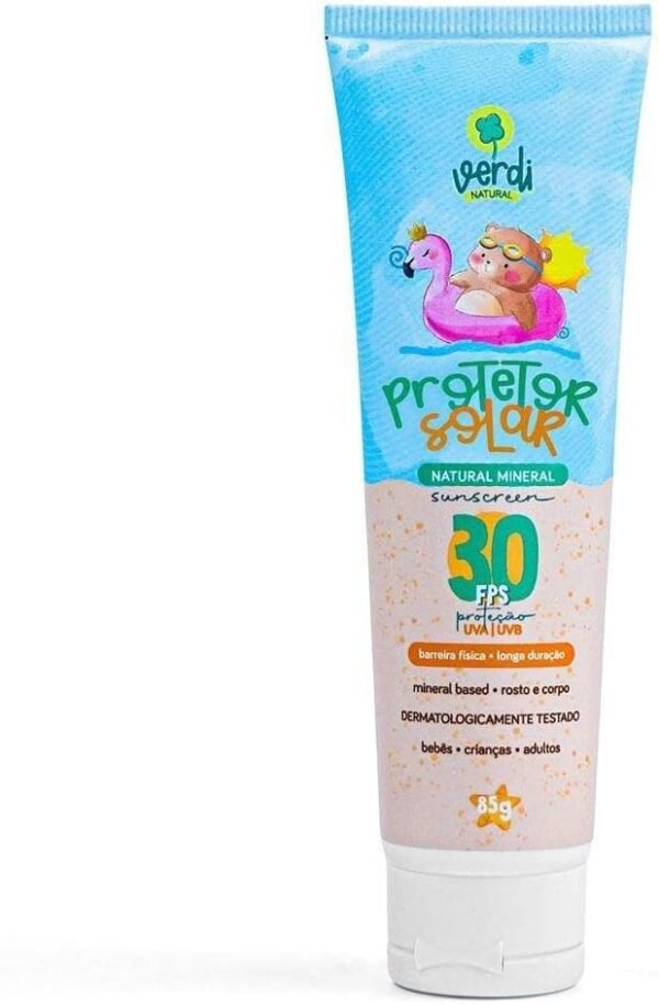Protetor Solar Infantil Natural Físico Mineral