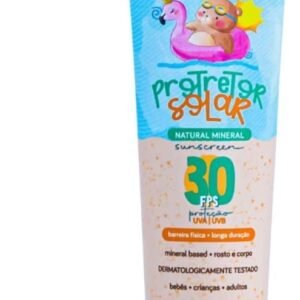 Protetor Solar Natural Físico Mineral Vegano Orgânico Bebê e Criança