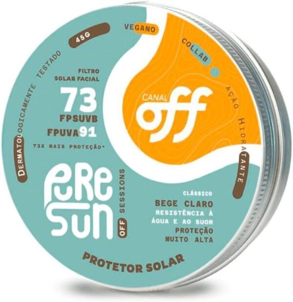 Protetor Solar PureSun Classico + Canal OFF 75+ - 45g (BEGE CLARO) - Imagem 2