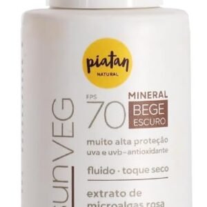 Protetor Solar Sunveg FPS 70 Mineral Bege Escuro 50ml Piatan Natural