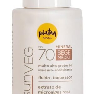 Protetor Solar Sunveg FPS 70 Mineral Bege Médio 50ml Piatan Natural