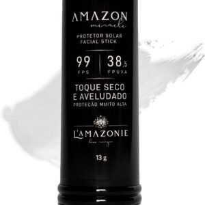 Protetor Solar de Tratamento FPS 99 - Toque seco, À Prova D’água e Suor - Ação Hidratante, Cicatrizante, Anti-Irritação - Óleos de Buriti, Babaçu e Aveia - Vegano e Cruelty Free - L'AMAZONIE - 13g