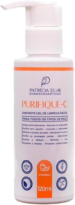 Purifique-C Sabonete Gel de Limpeza Facial 120ml – Limpeza Profunda e Suave, Auxilia na Eliminação de Impurezas e Oleosidade, Ideal para Todos os Tipos de Pele, Deixa a Pele Fresca e Revitalizada 1 Purifique-C Sabonete Gel de Limpeza Facial 120ml – Limpeza Profunda e Suave, Auxilia na Eliminação de Impurezas e Oleosidade, Ideal para Todos os Tipos de Pele, Deixa a Pele Fresca e Revitalizada