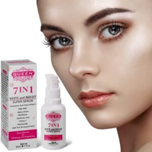 QUEEN NATURAL NEW YORK Queen 7In1 Super Serum-5% de Ácido Tranexâmico, 5% de Ácido Kójico, 2% de Alfa Arbutina Sem Fragrância Por (Pacote com 1)