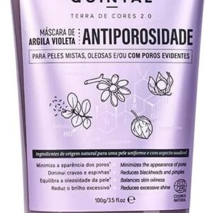 Quintal Dermocosméticos Mascara De Argila Vrioleta Antiporosidade - Terra De Cores 2.0