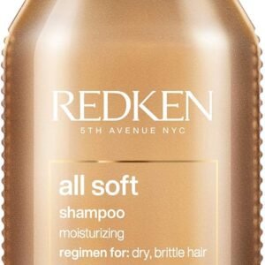 Redken Shampoo All Soft | Para Cabelos Secos e Quebradiços ​​| Proporciona Maciez Intensa e Brilho | Com Óleo de Argan | 300ml