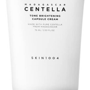 SKIN1004 Cápsula De Creme Iluminador Madagascar Centella Tone 75 Ml, 2,53 Fl.Oz, Hidratante E Iluminador Não Pegajoso