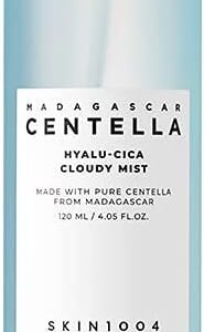SKIN1004 Hyalu-Cica Cloudy Mist 4,05 Fl.Oz, 120Ml, Fórmula Hyalu Cica com Água de Chá Verde, Soluções Multi-Cuidados Hidratantes E Calmantes