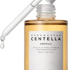SKIN1004 Madagascar Centella Asiatica Ampoule Facial Serum 1,85 Fl.Oz, 55Ml, Acalma Peles Sensíveis E Propensas À Acne