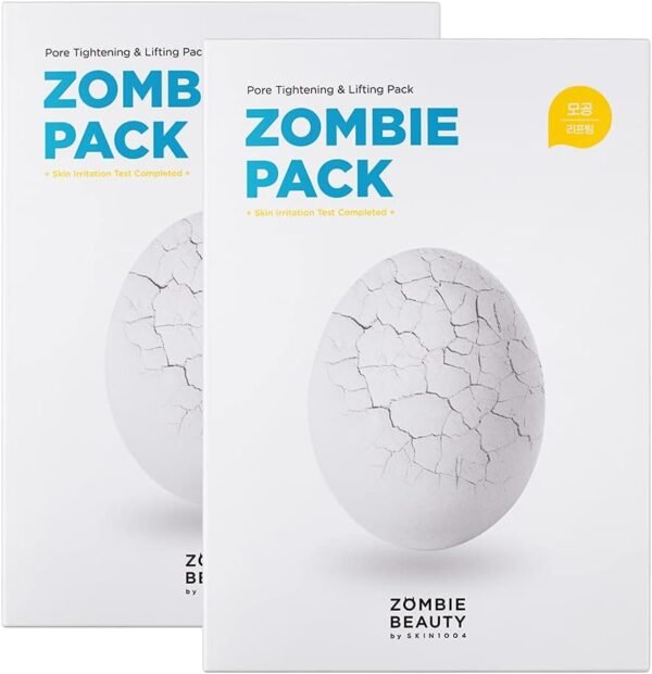 SKIN1004 Zombie Pack (2boxes - 8ea) | Wash off Face Mask for Aging Skin, Fine Lines Wrinkles, Enlarged Pores, Dryness, Lifting and Hydrating