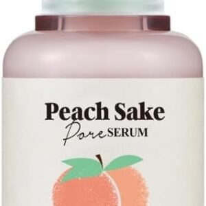 SKINFOOD Peach Sake Pore Serum - Pore Minimizer & Sebum Control - Skin Smoothing Facial Serum for Oily Skin - Pore Refining Serum & Pore Tightening - Acne Reducer & Minimizing Serum - 55ml (1.85 oz)
