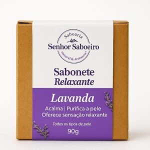 Sabonete Corporal de Lavanda Francesa Hidratante e Relaxante, com Ação Reparadora