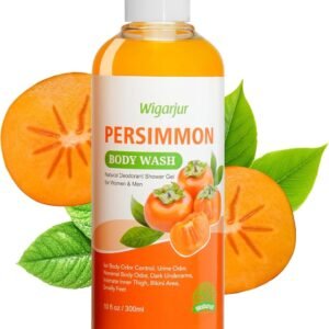 Sabonete líquido de caqui para idosos, desodorante natural, sabonete em barra para remoção de odor forte e mau cheiro, desodorização corporal com extratos de caqui e chá verde