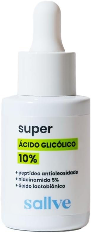 Sallve Super Ácido Glicolico 10% 30ml 1 Sallve Super Ácido Glicolico 10% 30ml