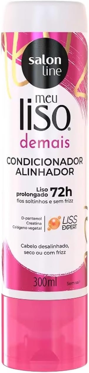 Salon Line, Condicionador, Meu Liso Demais, Vegano - Para Cabelos Lisos, 300ml 1 Salon Line, Condicionador, Meu Liso Demais, Vegano - Para Cabelos Lisos, 300ml