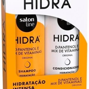 Salon Line, Kit Shampoo e Condicionador, Hidra D-Pantenol e Mix de Vitaminas, Vegano - Todos os Tipos de Cabelos, 300 ml cada