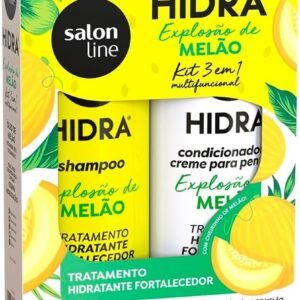 Salon Line, Kit Shampoo e Condicionador, Hidra, Explosão de Melão, Vegano - Para Todos os Tipos de Cabelos