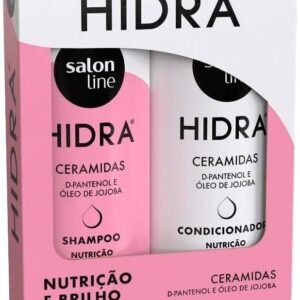 Salon Line, Kit Shampoo e Condicionador, Hidra Nutrição e Brilho, Vegano - Todos os Tipos de Cabelos, 300 ml cada