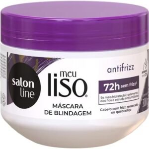 Salon Line, Máscara Ultra-Hidratante, Meu Liso, Antifrizz, Vegano - Para Cabelos Lisos e Ondulados, 300g