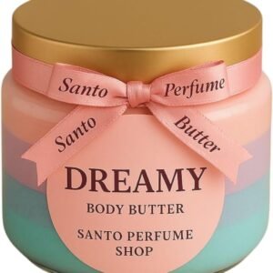 Santo Perfume Dreamy Manteiga Corporal, Hidratante Cremoso para o Corpo, 250g