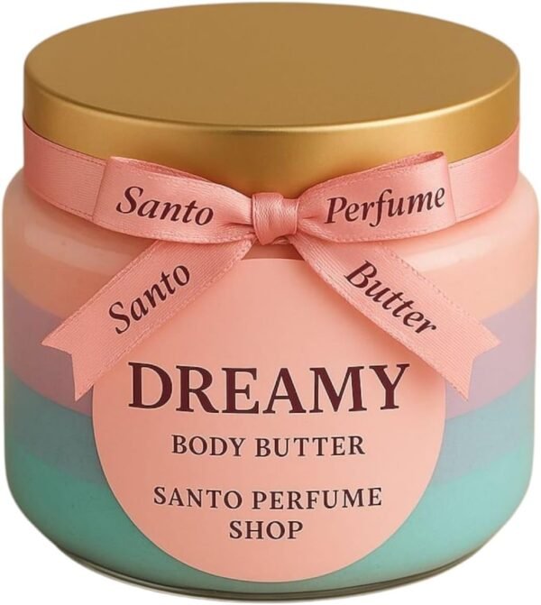 Santo Perfume Dreamy Manteiga Corporal, Hidratante Cremoso para o Corpo, 250g