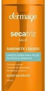 Secatriz Salic Gel, Sabonete Líquido Facial, Limpeza Profunda, Controle de Oleosidade, Fórmula com Ácido Salicílico 2%, Anti-Acne, 115ml