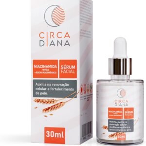 Sérum Facial 5% Niacinamida + 2% Ácido Hialurônico, Hidratação profunda, Circadiana
