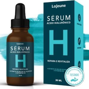 Serum Facial Ácido Hialurônico + Vitamina B5 + Extrato de Bulbo de Açafrâo -99% Ingredientes Naturais - Hidratação Intensa- Tonifica a Pele-Revitaliza o Rosto- Combate a flacidez no Rosto -Reduz rugas e linhas de expressão-Estimula a produção de colágeno e elastina– Ideal para todos os tipos de pele– 30 ml