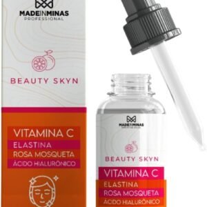 Sérum Facial Anti Idade 4 em 1 Com Vitamina C Ácido Hialurônico Elastina e Rosa Mosqueta Beauty Skin Made In Minas