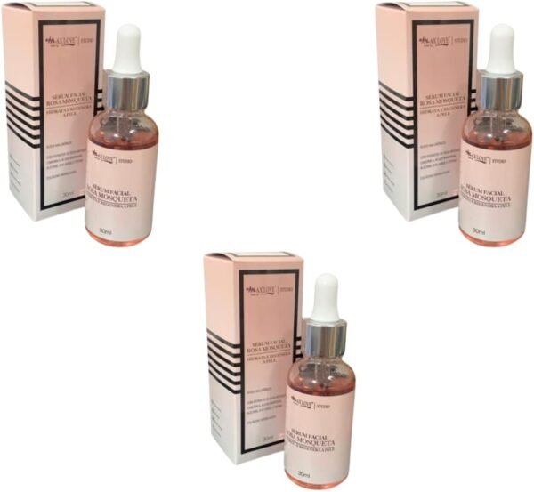 Serum Facial Rosa Mosqueta Max Love Kit C/ 3 Unidades