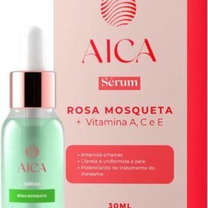 Sérum Facial de Rosa Mosqueta - Com Óleo de Rosa Canina, Alfa-Arbutina, Glicerina e Extrato de Chamomilla - Hidratação e Cuidado para Todos os Tipos de Pele - 30ml