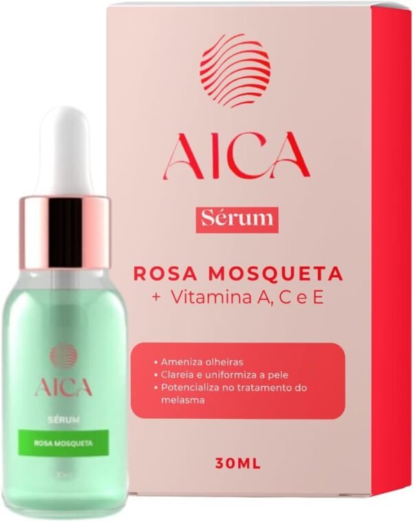 Sérum Facial de Rosa Mosqueta - Com Óleo de Rosa Canina, Alfa-Arbutina, Glicerina e Extrato de Chamomilla - Hidratação e Cuidado para Todos os Tipos de Pele - 30ml