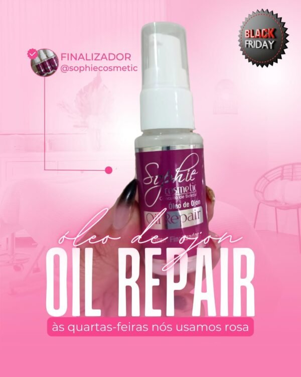 Sérum Finalizador Oil Repair com Óleo de Ojon, Proteção UV, 30ml, Reparador de Pontas - Imagem 2