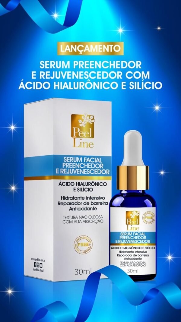 Serum Preenchedor rejuvenescedor microagulhamento Acido Hialuronico Peel Line