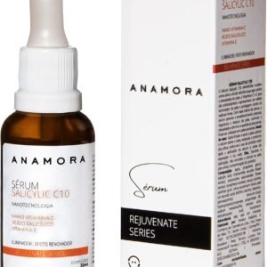 Sérum anti-idade Salicylic c10. Contém Vitamina C Pura. Renovador e Antirrugas. Reduz linhas finas de expressão. Refina a textura da pele.