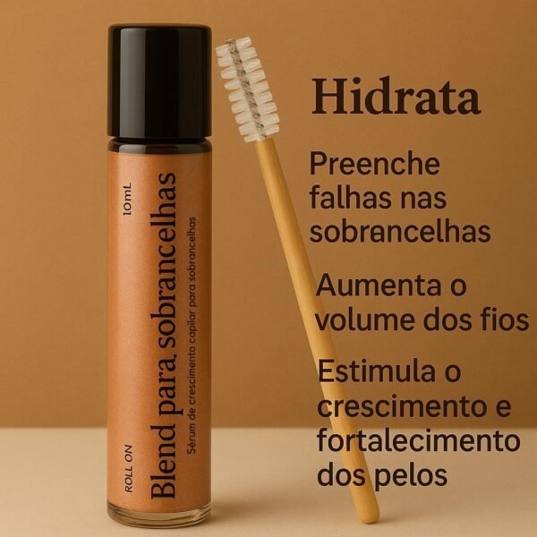 Sérum para Crescimento de Sobrancelhas, Fortalece e Estimula Novos Pêlos, Óleo de Rícino, Alecrim e Cedro Virgínia - Imagem 2
