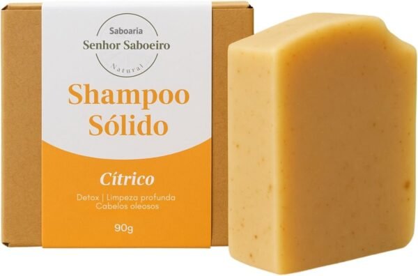 Shampoo Limpeza Profunda Cabelos Oleosos Senhor Saboeiro - Controle da Oleosidade Excessiva100g