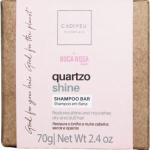 Shampoo em Barra, Rosa Quartzo, Cadiveu Essentials, 70 g
