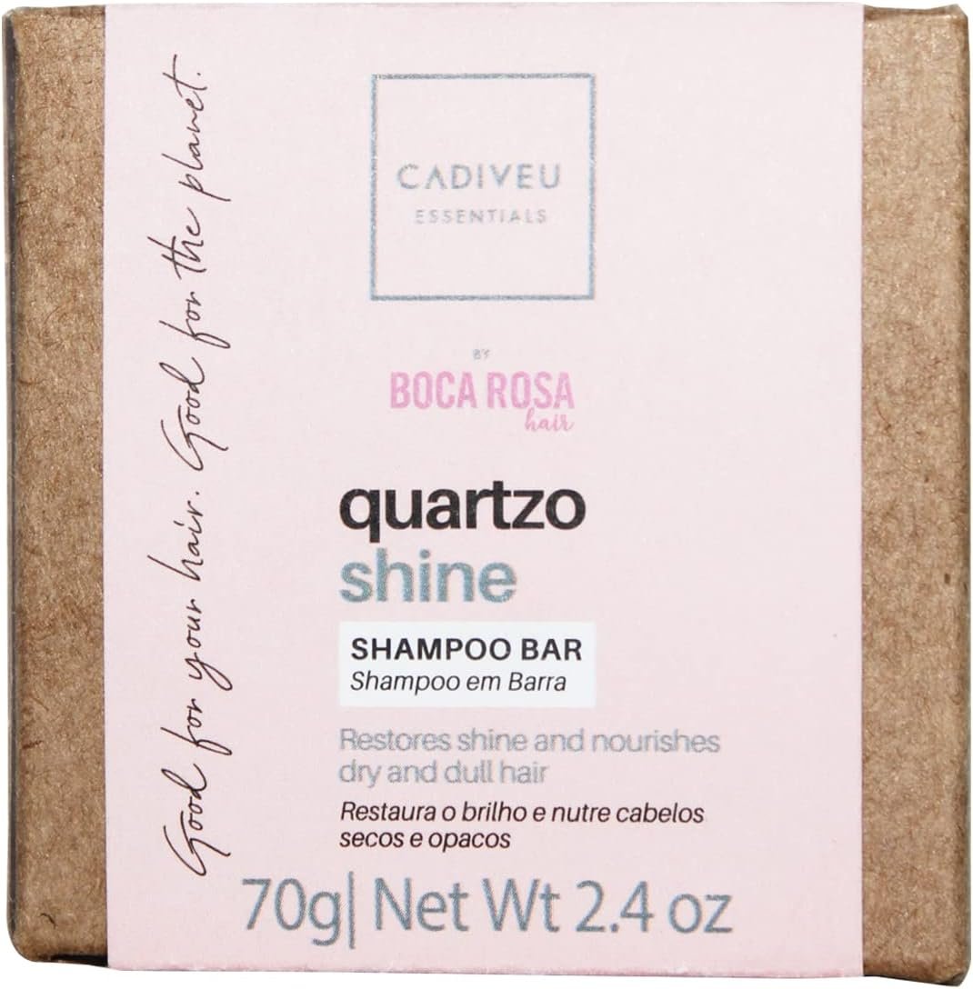 Shampoo em Barra, Rosa Quartzo, Cadiveu Essentials, 70 g 1 Shampoo em Barra, Rosa Quartzo, Cadiveu Essentials, 70 g