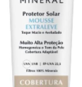 Soleize Mineral FPS66 com cor protetor solar físico com textura mousse efeito matte e toque seco