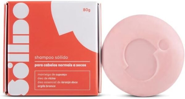 Sóllido Shampoo para Cabelos Normais a Secos, 80g