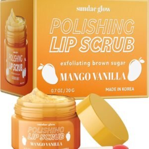 Sundae Glow Esfoliante Labial De Manga E Baunilha - Testado Por Dermatologistas, Antienvelhecimento, Cuidados Com A Pele Coreana, Esfoliação Profunda E Hidratação - Lábios Macios, Suaves E Carnudos