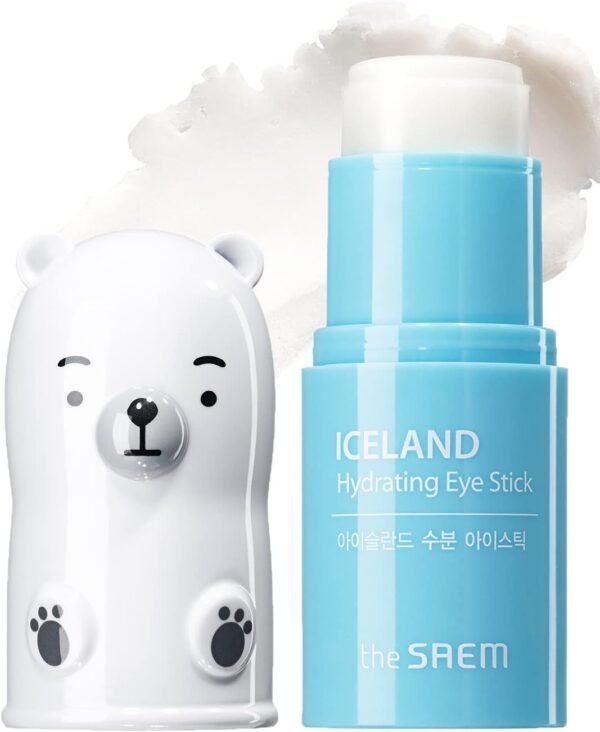 THESAEM O Saem Iceland Hydrating Eye Stick 0,24Oz - Bálsamo Refrescante Para Os Olhos Para Olheiras E Inchaço - Tratamento Para As Olheiras - Reduz Rugas E Hidrata - Minimiza Olhos Escuros E Inchado