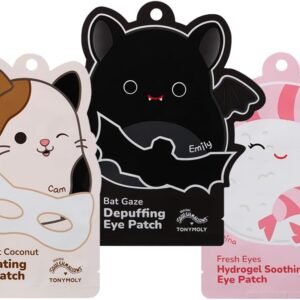 TONYMOLY Conjunto de adesivos hidratantes para os olhos da Squishmallow Easter Basket Stuffer (sortidos)