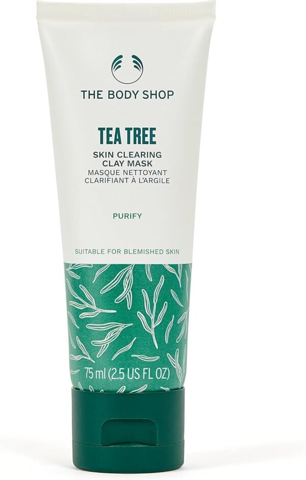 The Body Shop Máscara de argila de melaleuca para limpeza da pele, 70 ml